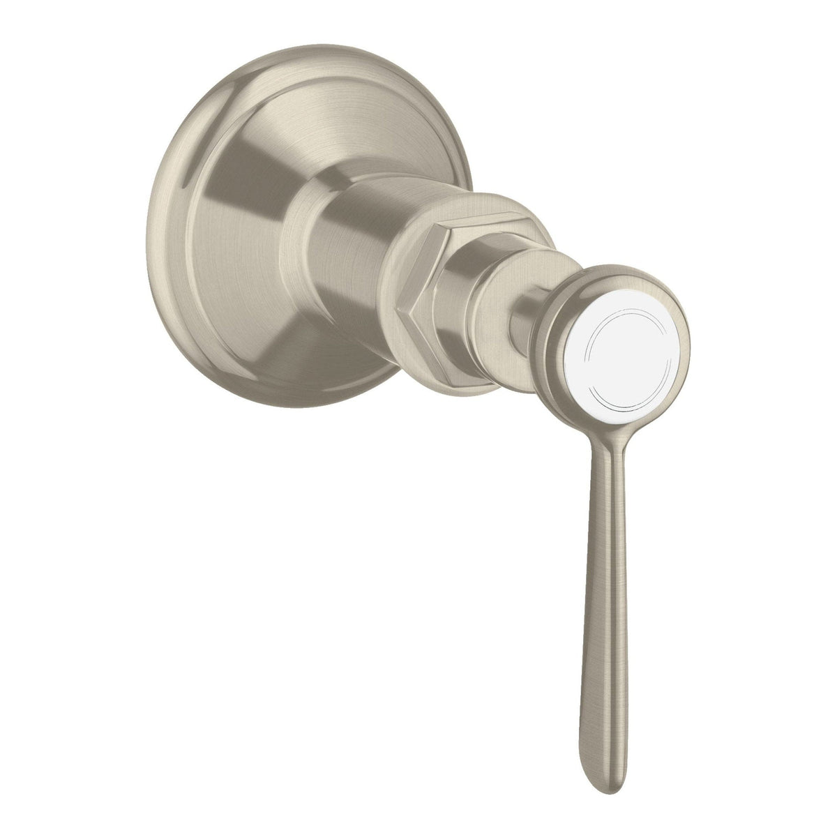 AXOR Montreux Shut off valve for concealed installation with lever handle Brushed Nickel 16872820