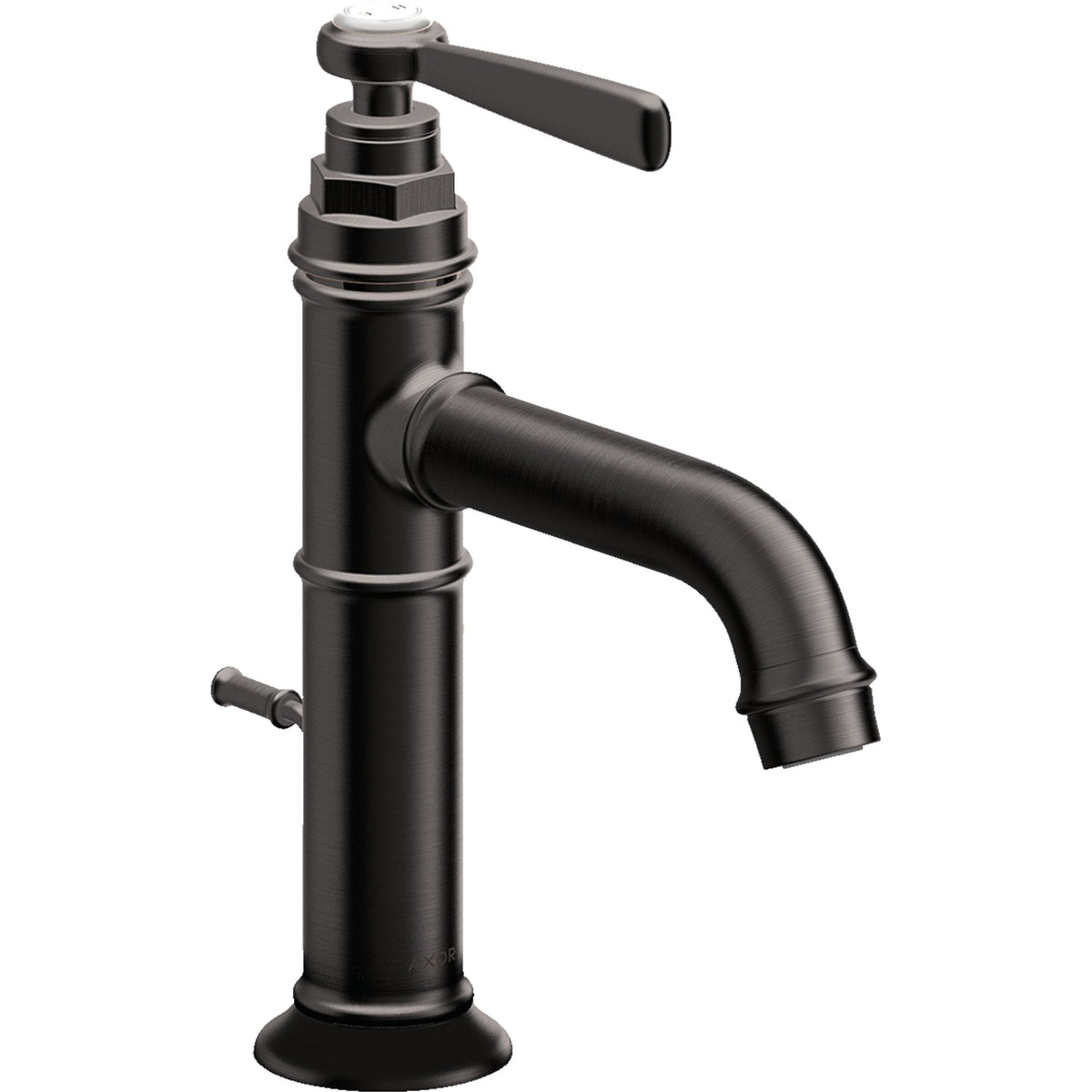 AXOR-Montreux-Single-lever-basin-mixer-100-with-lever-handle-and-pop-up-waste-set-Brushed-Black-Chrome-16515340