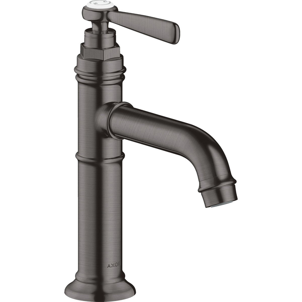 AXOR-Montreux-Single-lever-basin-mixer-100-with-lever-handle-and-waste-set-Brushed-Black-Chrome-16516340