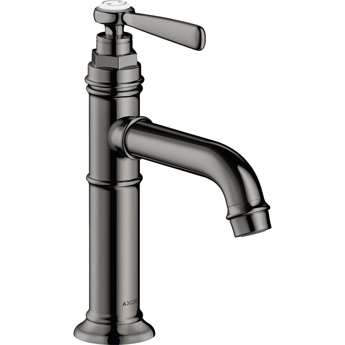 AXOR-Montreux-Single-lever-basin-mixer-100-with-lever-handle-and-waste-set-Polished-Black-Chrome-16516330