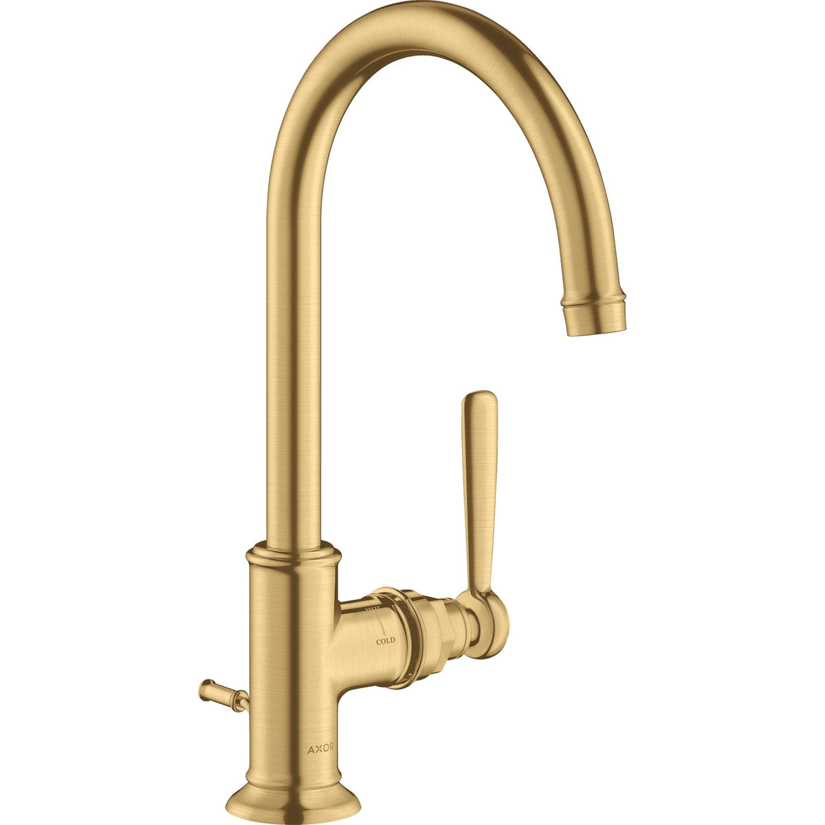 AXOR-Montreux-Single-lever-basin-mixer-210-with-lever-handle-and-pop-up-waste-set-Brushed-Gold-Optic-16517250