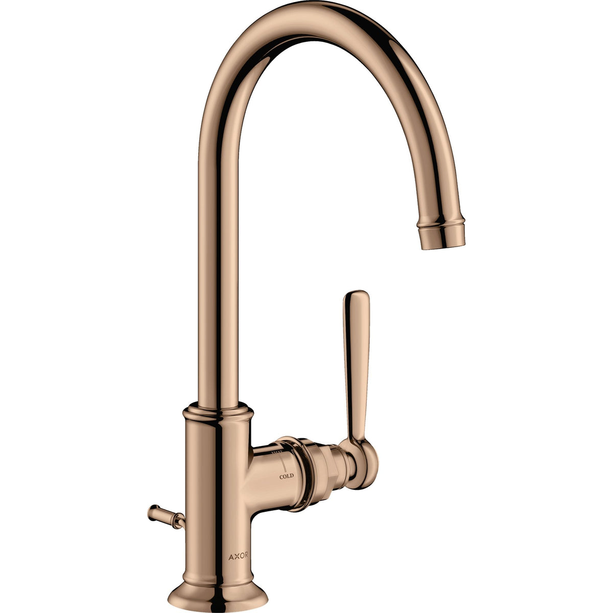 AXOR-Montreux-Single-lever-basin-mixer-210-with-lever-handle-and-pop-up-waste-set-Polished-Red-Gold-16517300