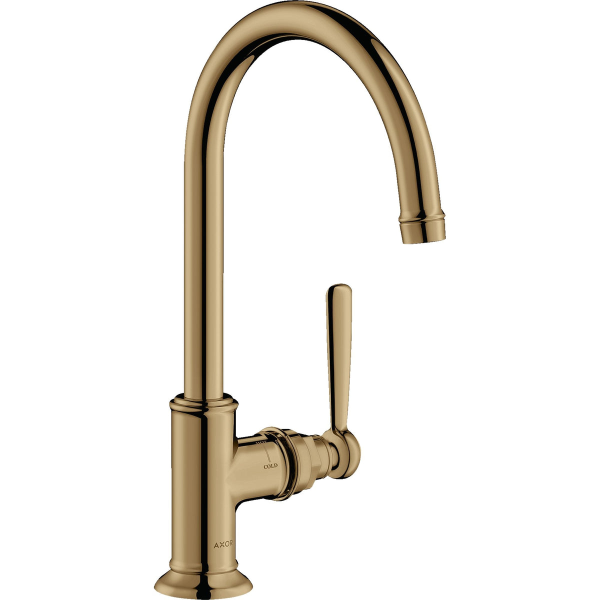 AXOR-Montreux-Single-lever-basin-mixer-210-with-lever-handle-with-waste-set-Polished-Bronze-16518130
