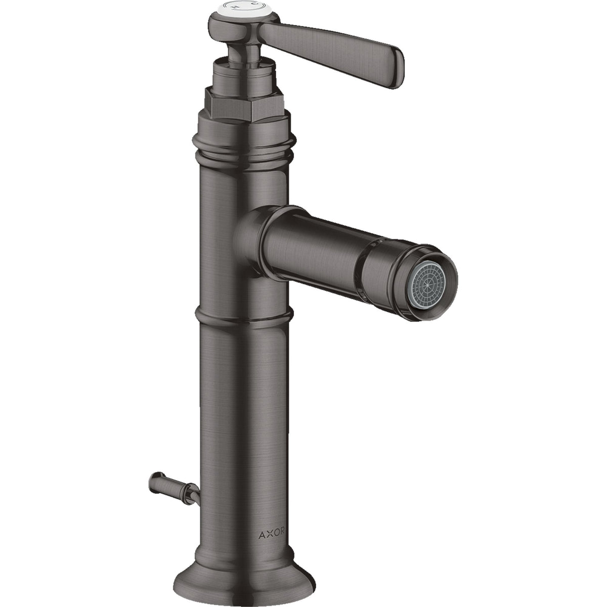 AXOR-Montreux-Single-lever-bidet-mixer-with-lever-handle-and-pop-up-waste-set-Brushed-Black-Chrome-16526340