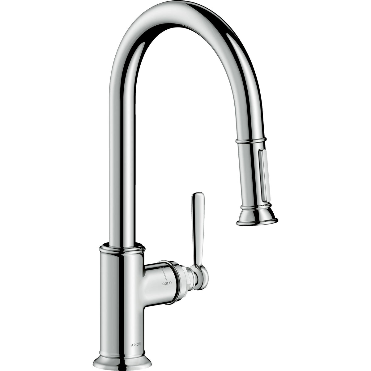 AXOR-Montreux-Single-lever-kitchen-mixer-180-with-pull-out-spray-Chrome-16581000