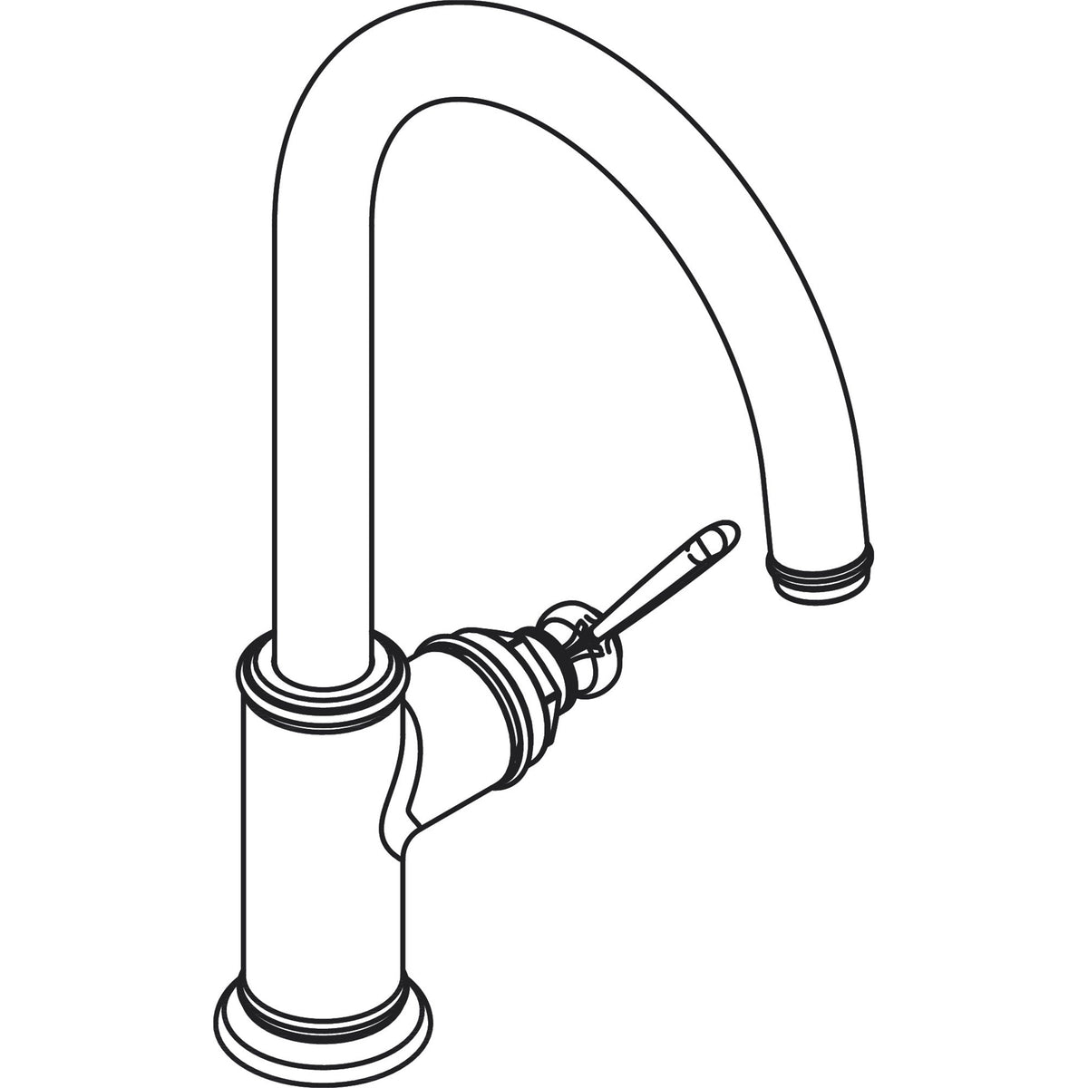 AXOR-Montreux-Single-lever-kitchen-mixer-260-with-swivel-spout-16580-technical-03