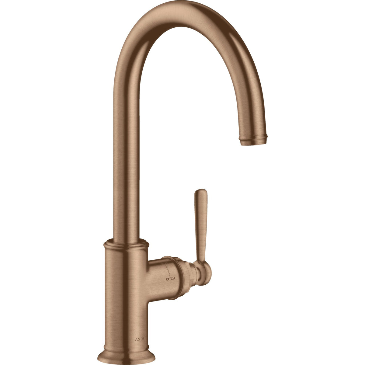 AXOR-Montreux-Single-lever-kitchen-mixer-260-with-swivel-spout-Brushed-Red-Gold-16580310
