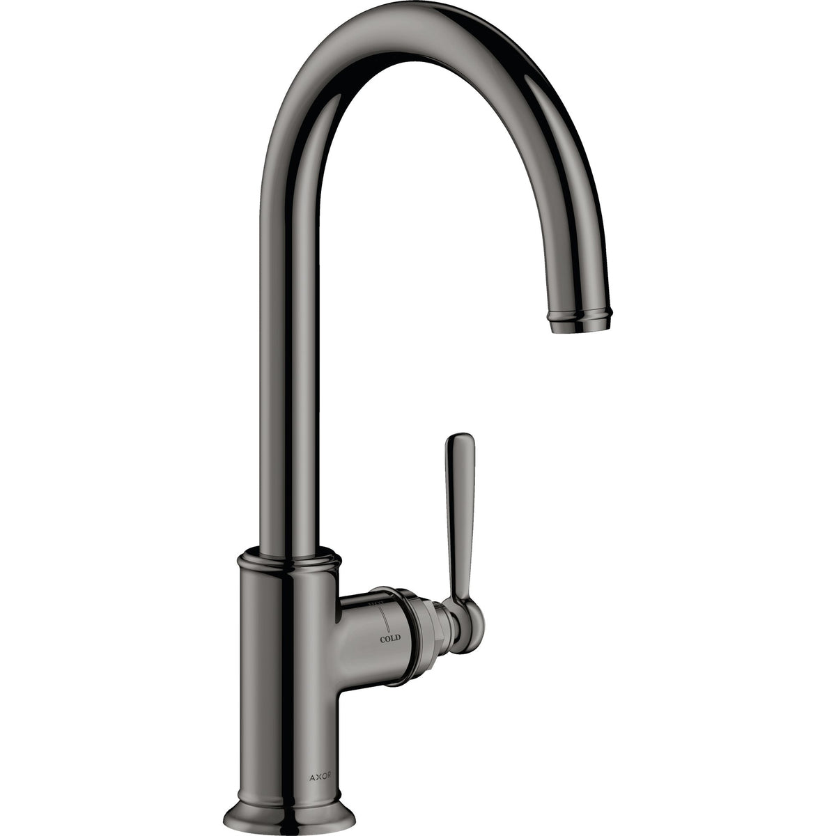 AXOR-Montreux-Single-lever-kitchen-mixer-260-with-swivel-spout-Polished-Black-Chrome-16580330