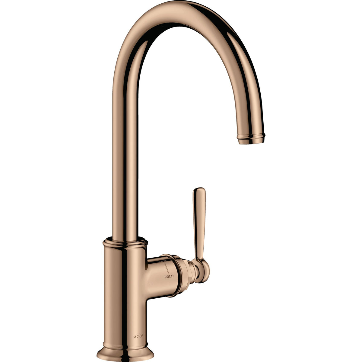 AXOR-Montreux-Single-lever-kitchen-mixer-260-with-swivel-spout-Polished-Red-Gold-16580300