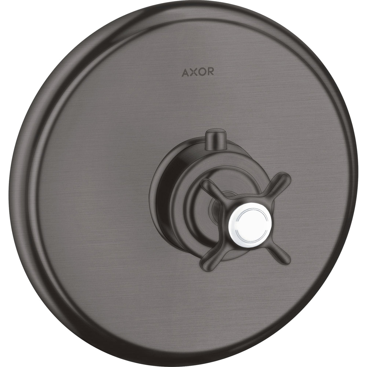 AXOR-Montreux-Thermostat-HighFlow-for-concealed-installation-with-cross-handle-Brushed-Black-Chrome-16815340