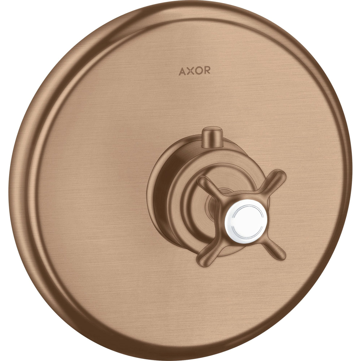 AXOR-Montreux-Thermostat-HighFlow-for-concealed-installation-with-cross-handle-Brushed-Red-Gold-16815310