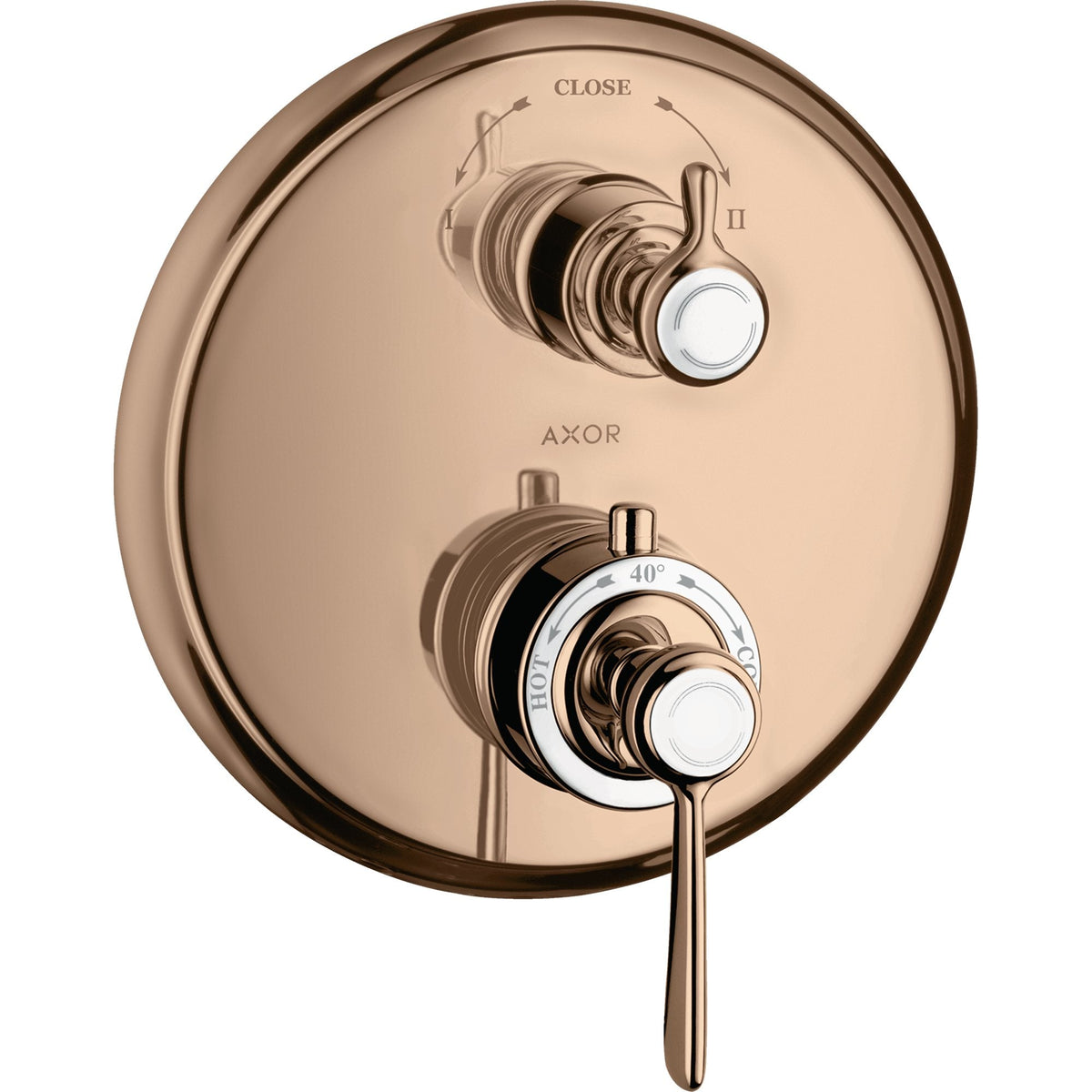 AXOR-Montreux-Thermostat-for-concealed-installation-with-lever-landle-and-shut-off-diverter-valve-Polished-Red-Gold-16821300