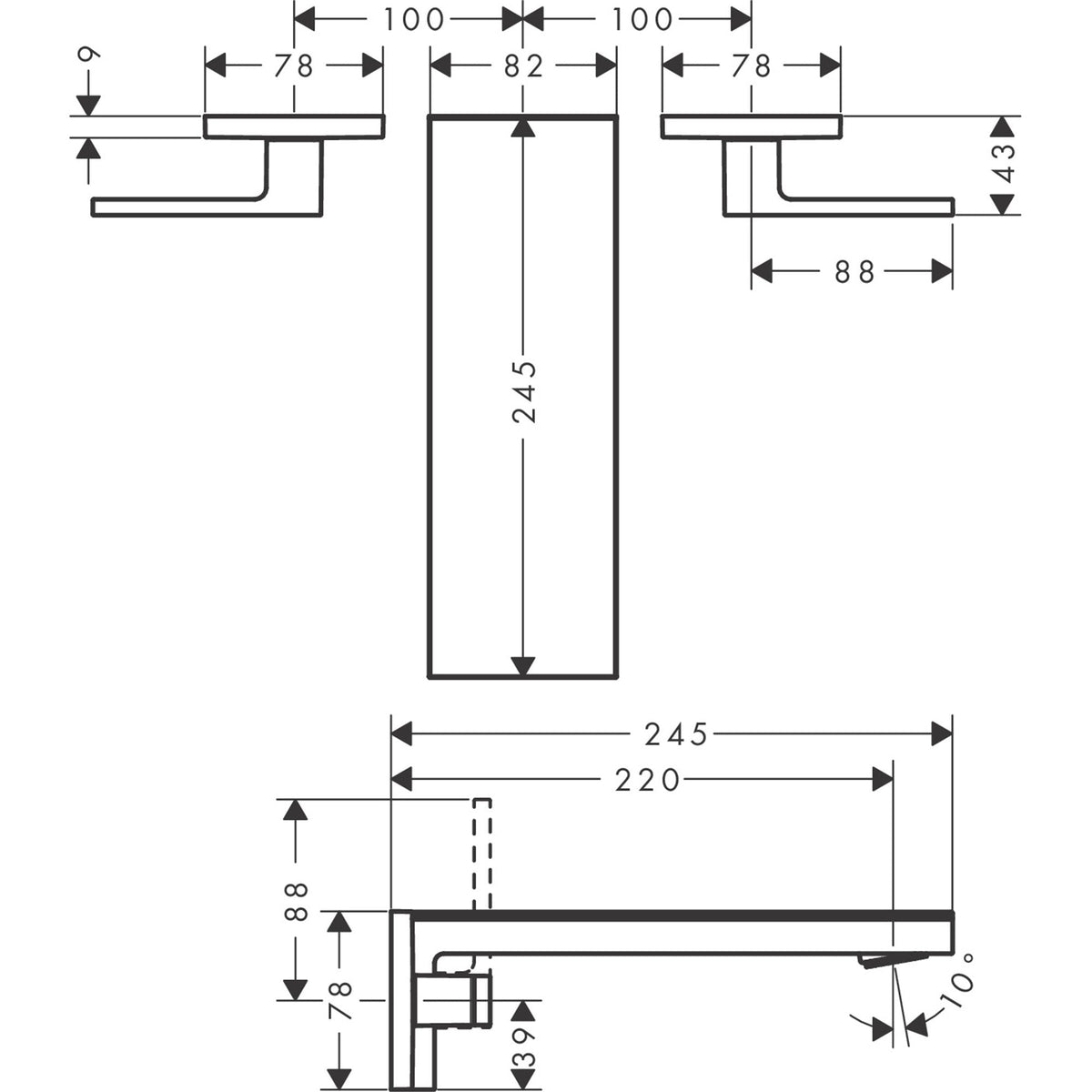 AXOR-MyEdition-3-hole-basin-mixer-for-concealed-installation-wall-mounted-with-spout-221-mm-47080-technical-01