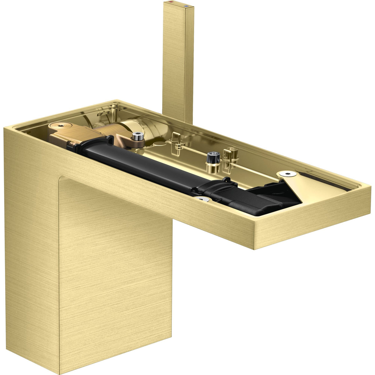 AXOR-MyEdition-Single-lever-basin-mixer-110-with-push-open-waste-set-without-plate-Brushed-Brass-47032950