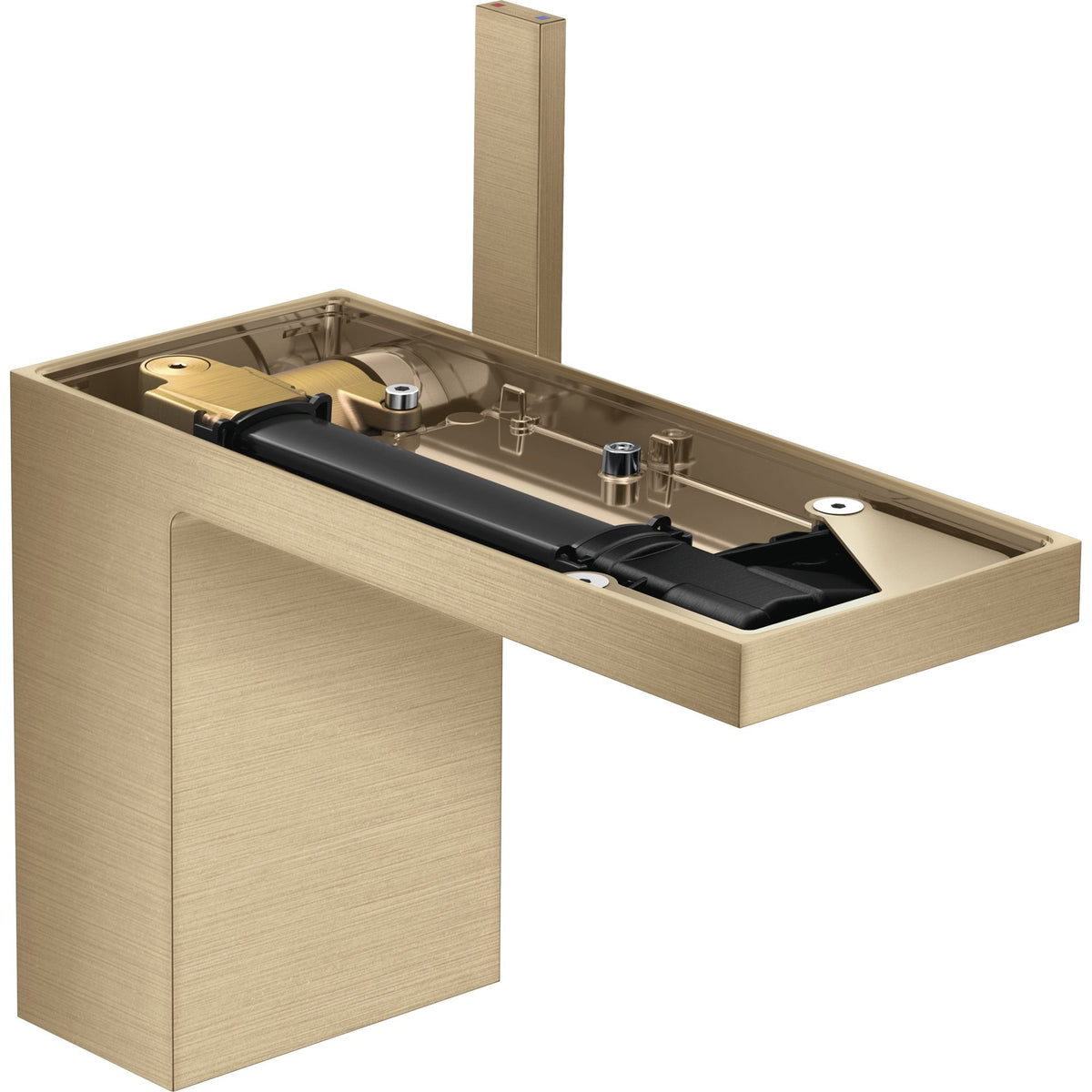 AXOR-MyEdition-Single-lever-basin-mixer-110-with-push-open-waste-set-without-plate-Brushed-Bronze-47032140