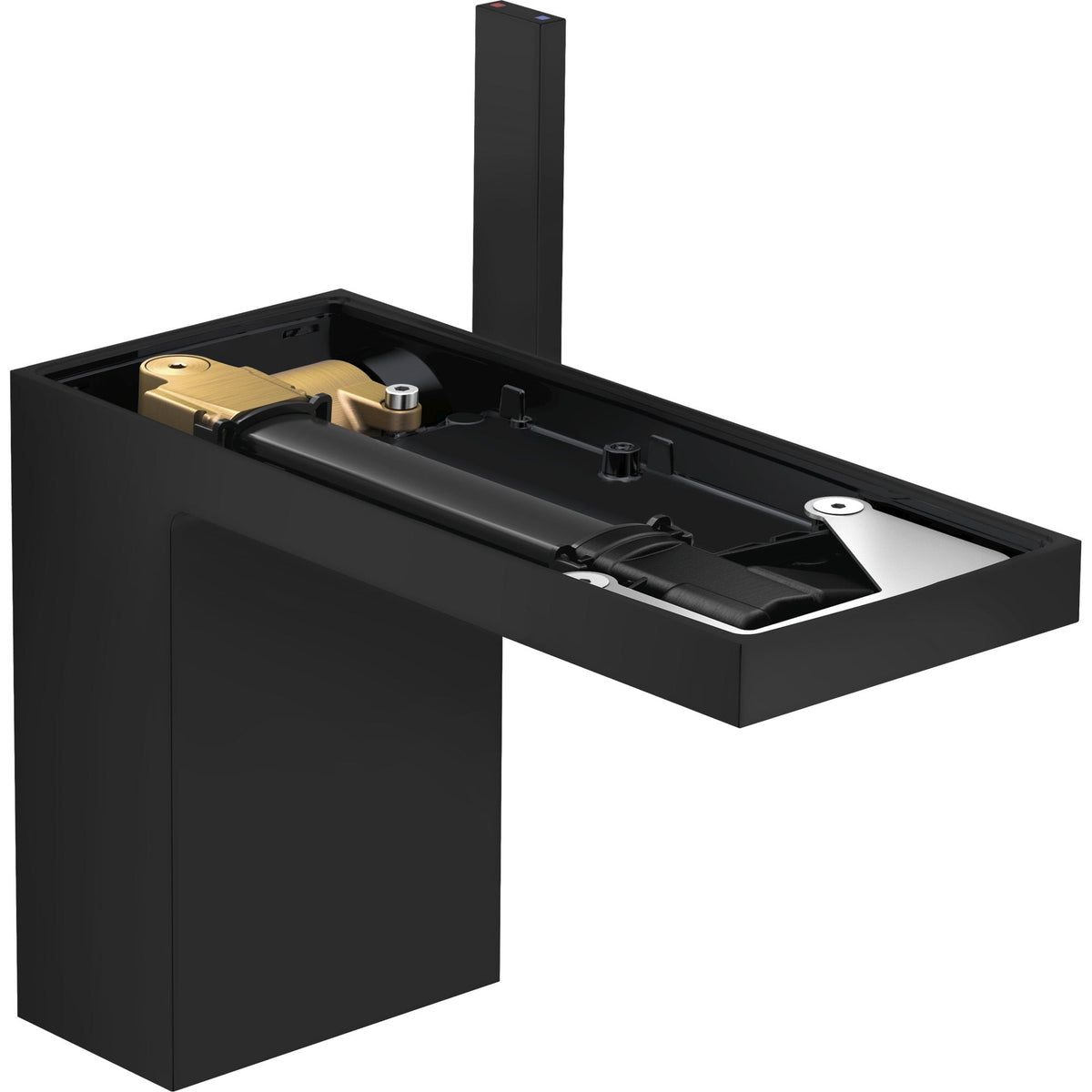AXOR-MyEdition-Single-lever-basin-mixer-110-with-push-open-waste-set-without-plate-Matt-Black-47032670