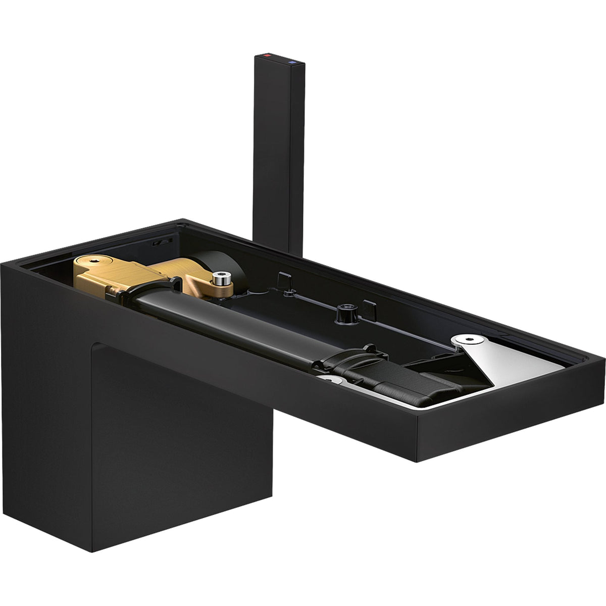 AXOR-MyEdition-Single-lever-basin-mixer-70-with-push-open-waste-set-without-plate-Matt-Black-47012670