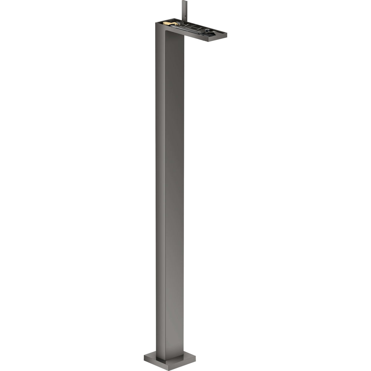 AXOR-MyEdition-Single-lever-basin-mixer-floor-standing-with-push-open-waste-set-without-plate-Polished-Black-Chrome-47042330