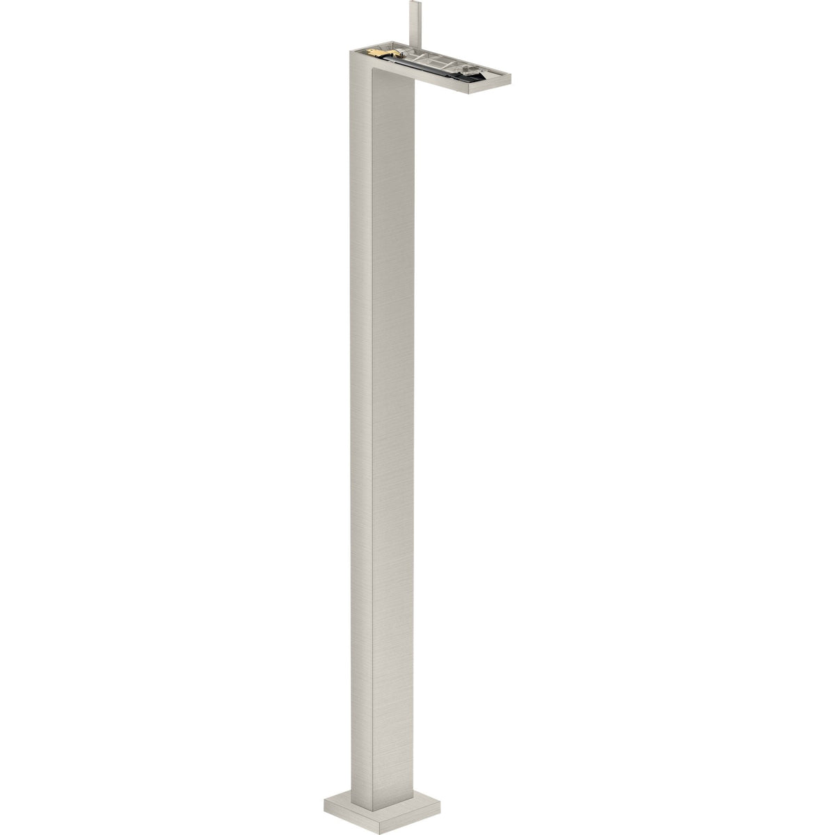 AXOR-MyEdition-Single-lever-basin-mixer-floor-standing-with-push-open-waste-set-without-plate-Stainless-Steel-Optic-47042800
