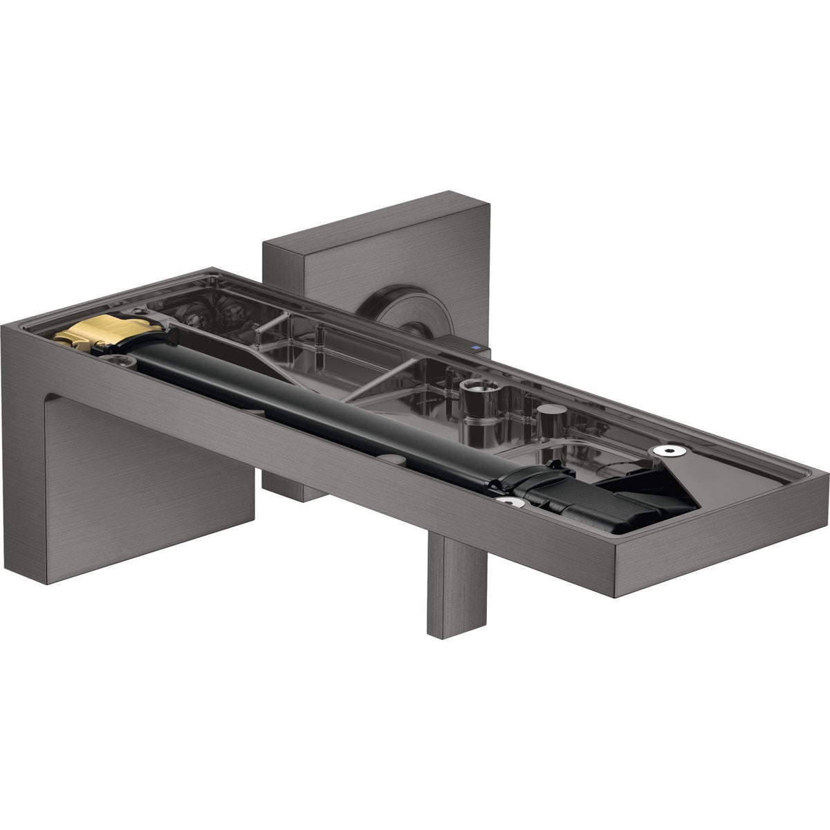 AXOR-MyEdition-Single-lever-basin-mixer-for-concealed-installation-wall-mounted-with-spout-221-mm-without-plate-Brushed-Black-Chrome-47062340