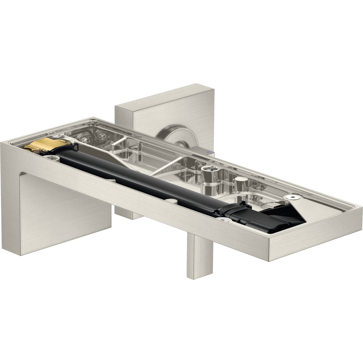 AXOR-MyEdition-Single-lever-basin-mixer-for-concealed-installation-wall-mounted-with-spout-221-mm-without-plate-Stainless-Steel-Optic-47062800