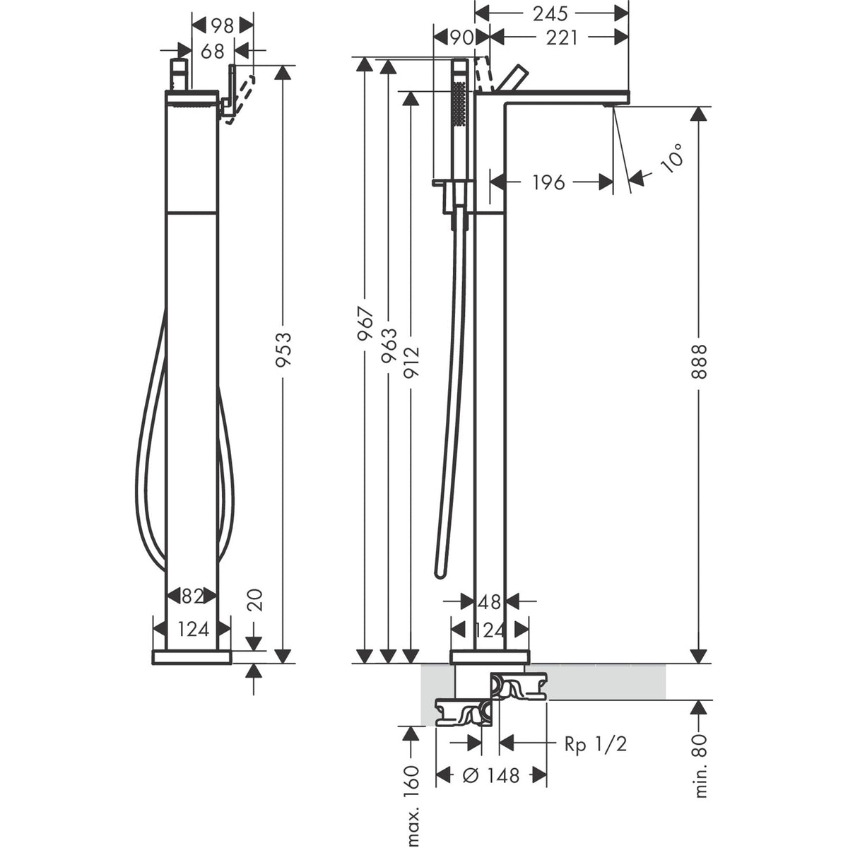 AXOR-MyEdition-Single-lever-bath-mixer-floor-standing-47440-technical-02