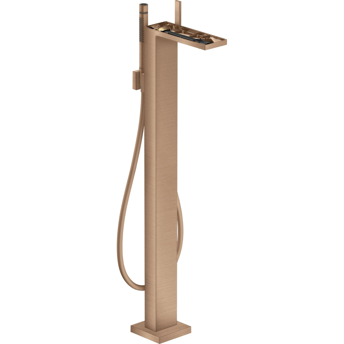AXOR-MyEdition-Single-lever-bath-mixer-floor-standing-without-plate-Brushed-Red-Gold-47442310