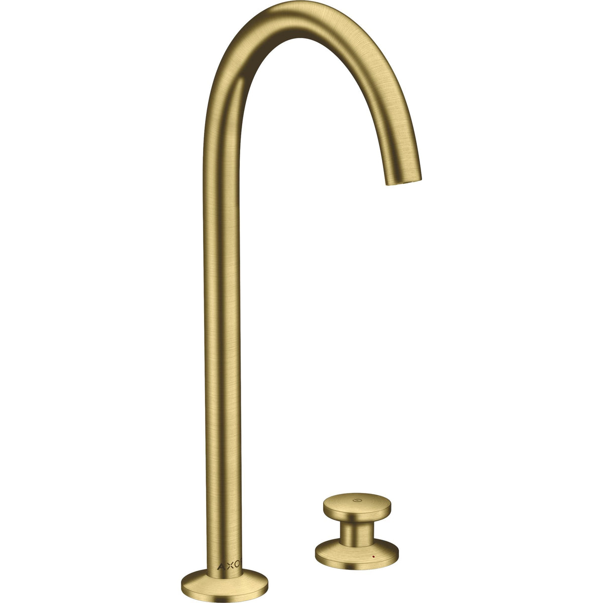 AXOR-One-2-hole-basin-mixer-Select-260-with-push-open-waste-set-Brushed-Brass-48060950