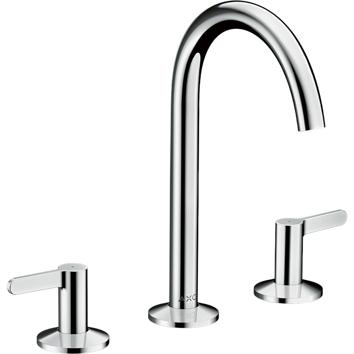 AXOR-One-3-hole-basin-mixer-170-with-lever-handles-and-push-open-waste-set-Chrome-48050000