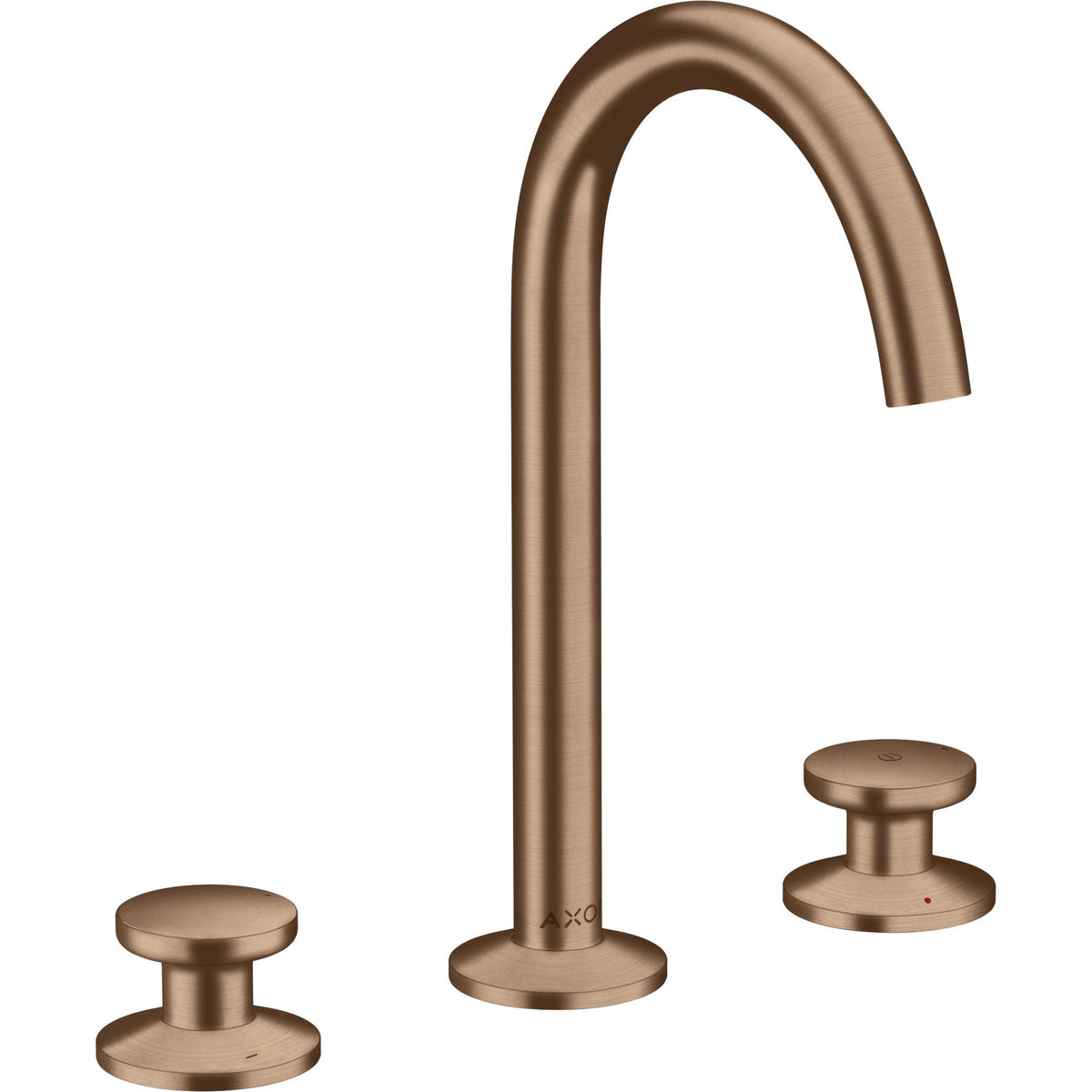 AXOR-One-3-hole-basin-mixer-Select-170-with-push-open-waste-set-Brushed-Red-Gold-48070310