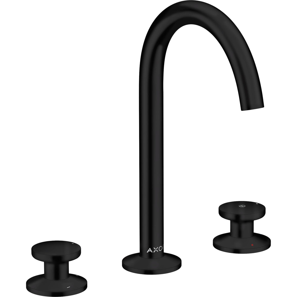AXOR-One-3-hole-basin-mixer-Select-170-with-push-open-waste-set-Matt-Black-48070670
