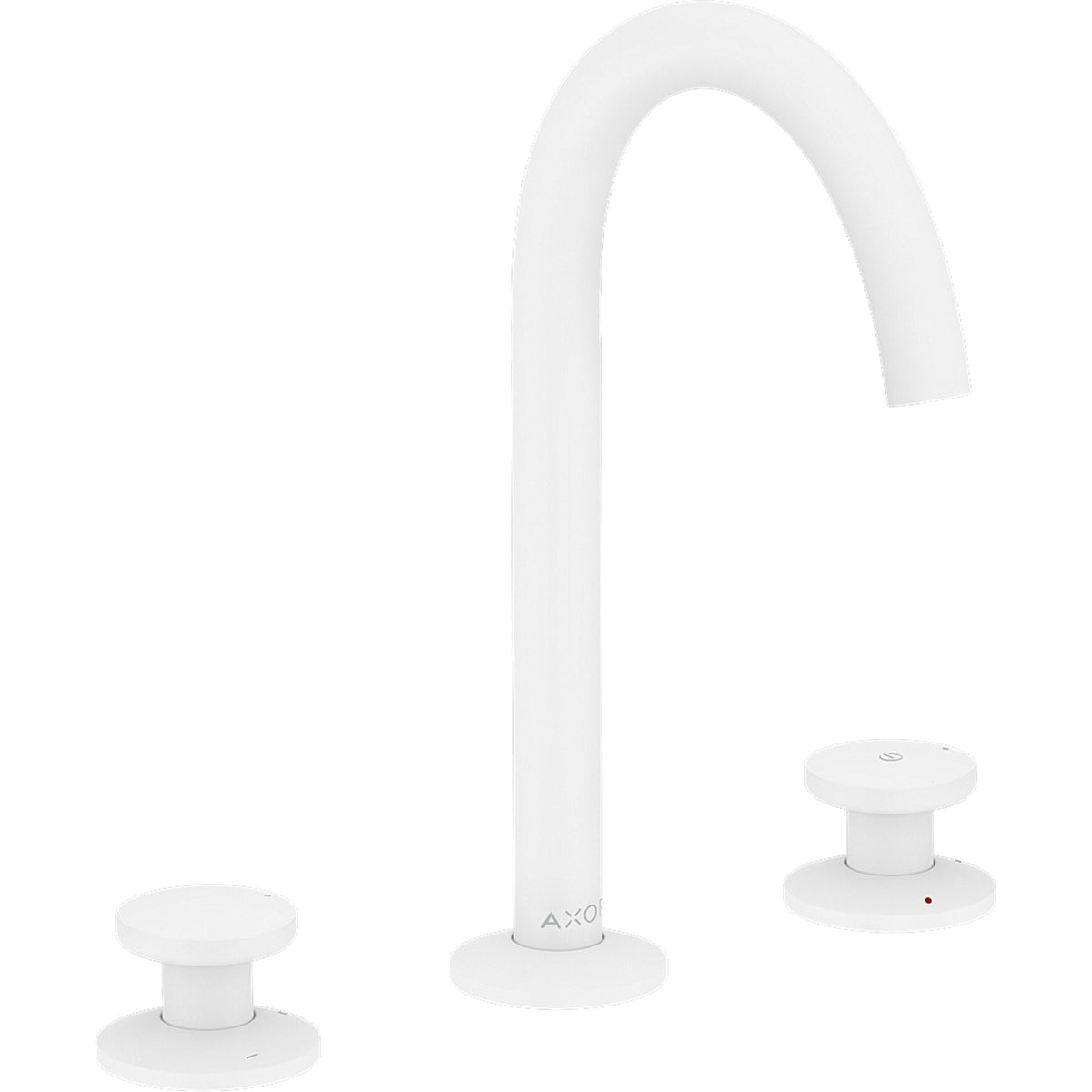 AXOR-One-3-hole-basin-mixer-Select-170-with-push-open-waste-set-Matt-White-48070700