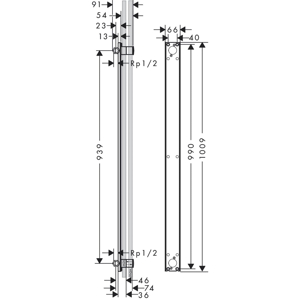 AXOR-One-Basic-set-for-Showerpipe-48798-technical-01