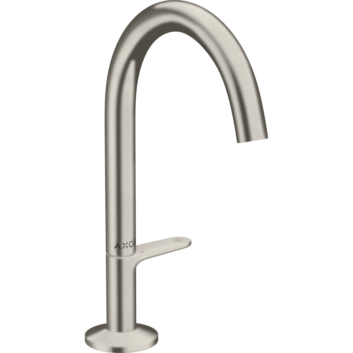 AXOR-One-Basin-mixer-Select-170-with-push-open-waste-set-Stainless-Steel-Optic-48020800