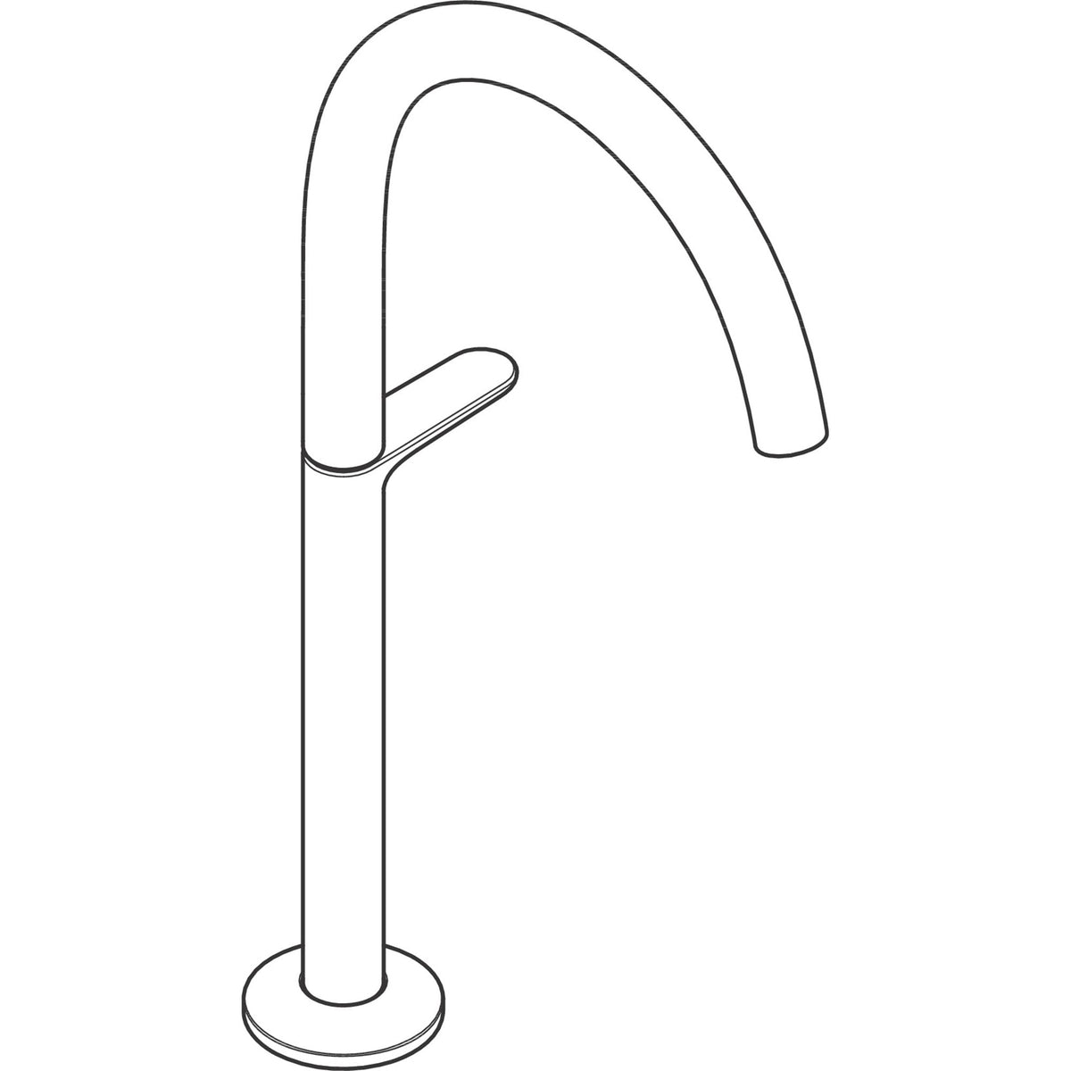 AXOR-One-Basin-mixer-Select-260-for-wash-bowls-with-push-open-waste-set-48030-technical-03