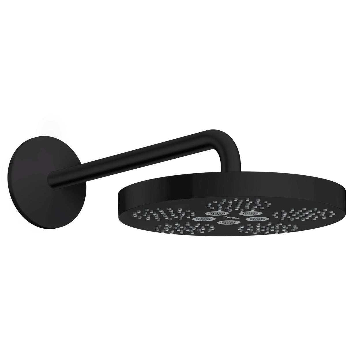 AXOR-One-Overhead-shower-280-1jet-with-shower-arm-Matt-Black-48491670