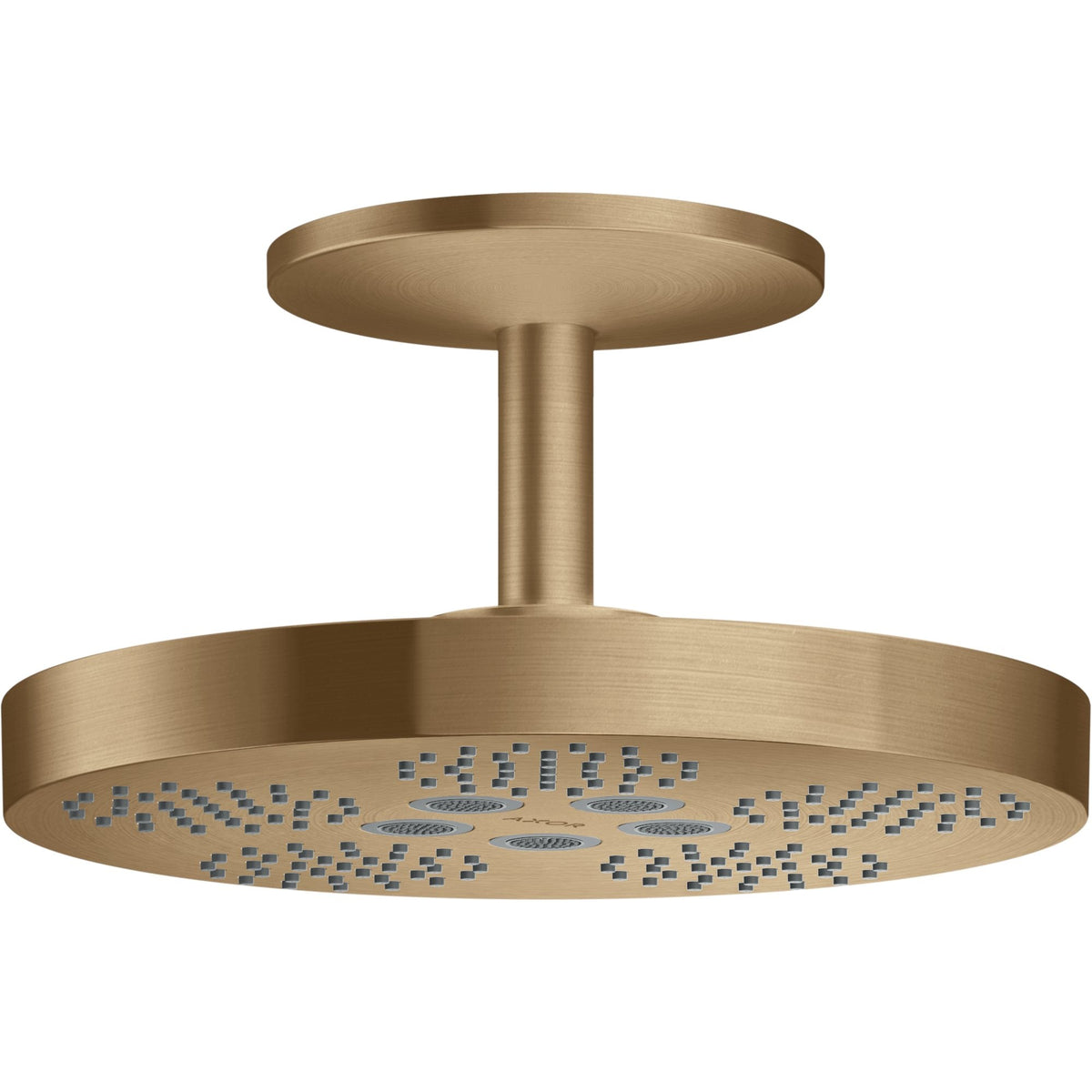 AXOR-One-Overhead-shower-280-2jet-with-ceiling-connection-Brushed-Bronze-48494140