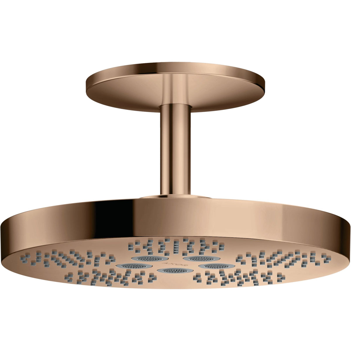 AXOR-One-Overhead-shower-280-2jet-with-ceiling-connection-Polished-Red-Gold-48494300