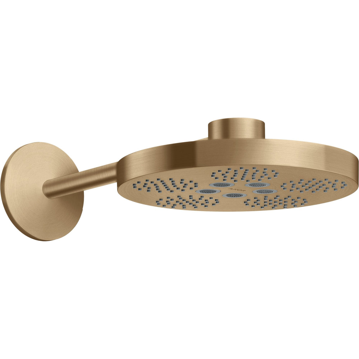 AXOR-One-Overhead-shower-280-2jet-with-shower-arm-Brushed-Bronze-48492140