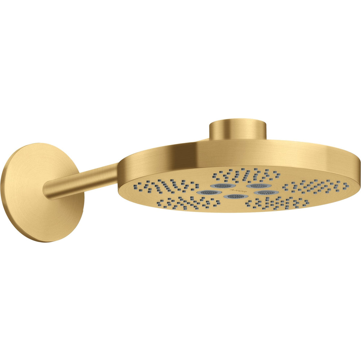 AXOR-One-Overhead-shower-280-2jet-with-shower-arm-Brushed-Gold-Optic-48492250