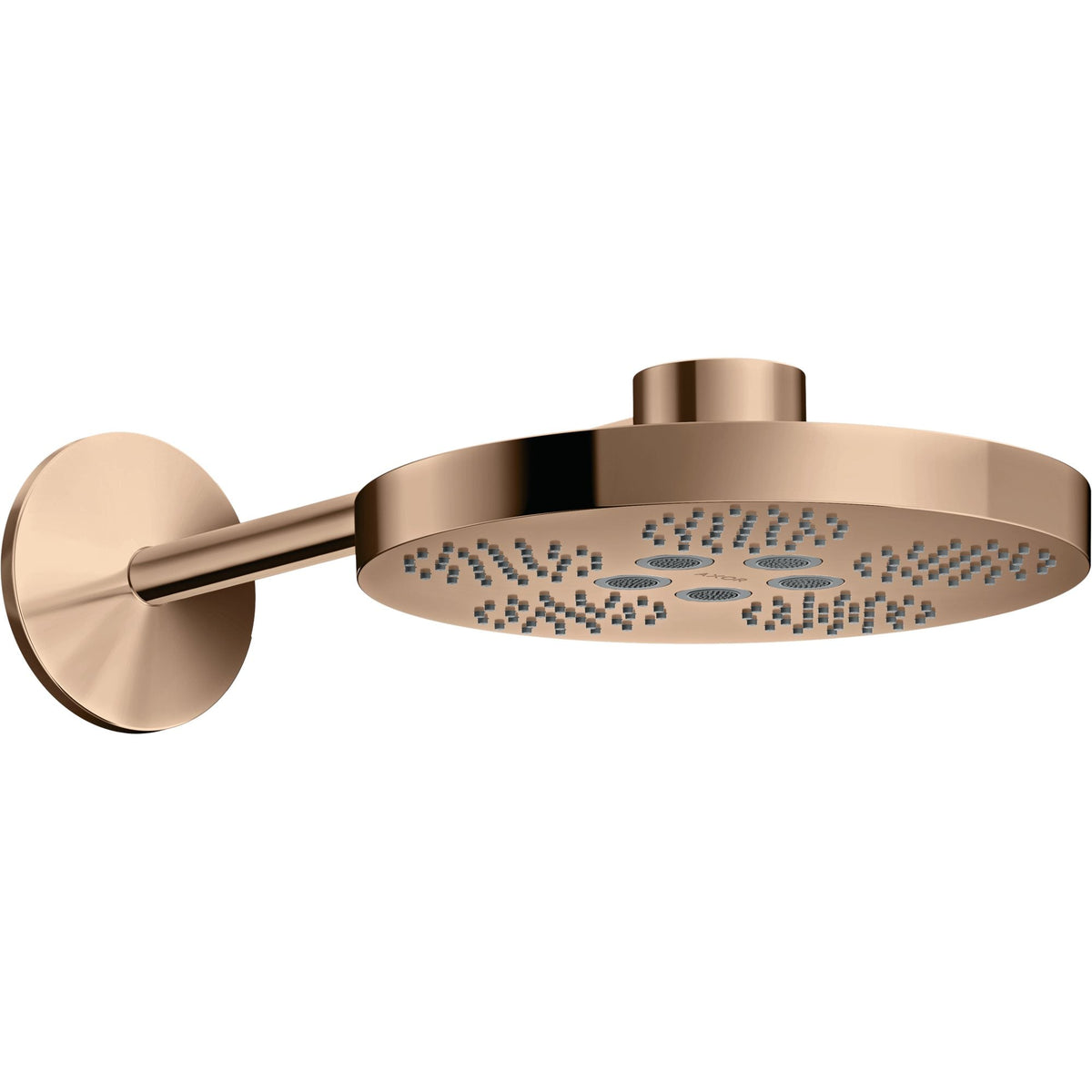 AXOR-One-Overhead-shower-280-2jet-with-shower-arm-Polished-Red-Gold-48492300