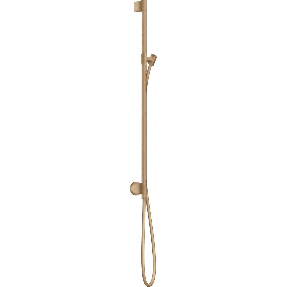 AXOR-One-Shower-bar-0-90-m-with-wall-connection-and-shower-hose-1-60-m-Brushed-Bronze-48792140