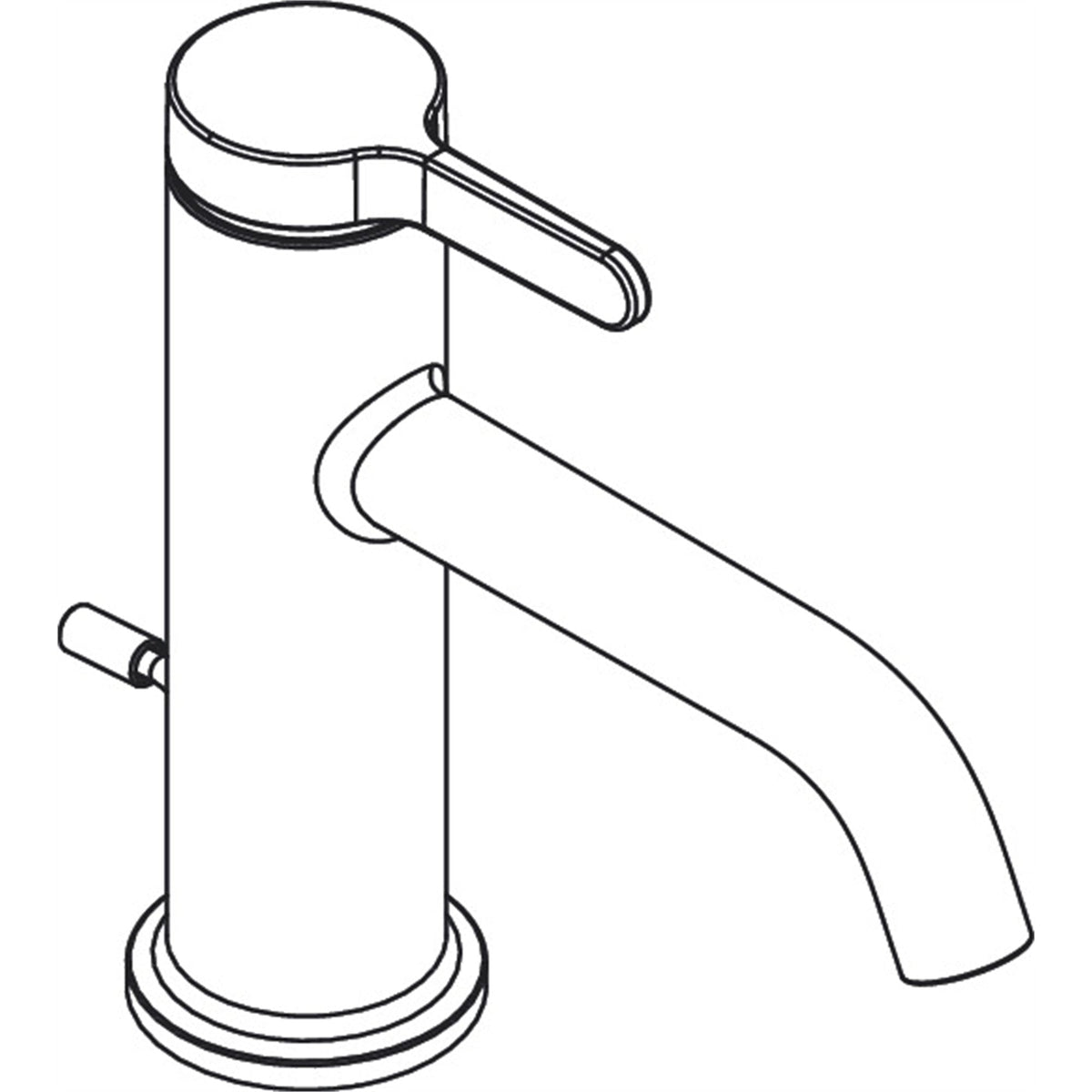 AXOR-One-Single-lever-basin-mixer-70-with-lever-handle-and-pop-up-waste-set-48000-technical-02