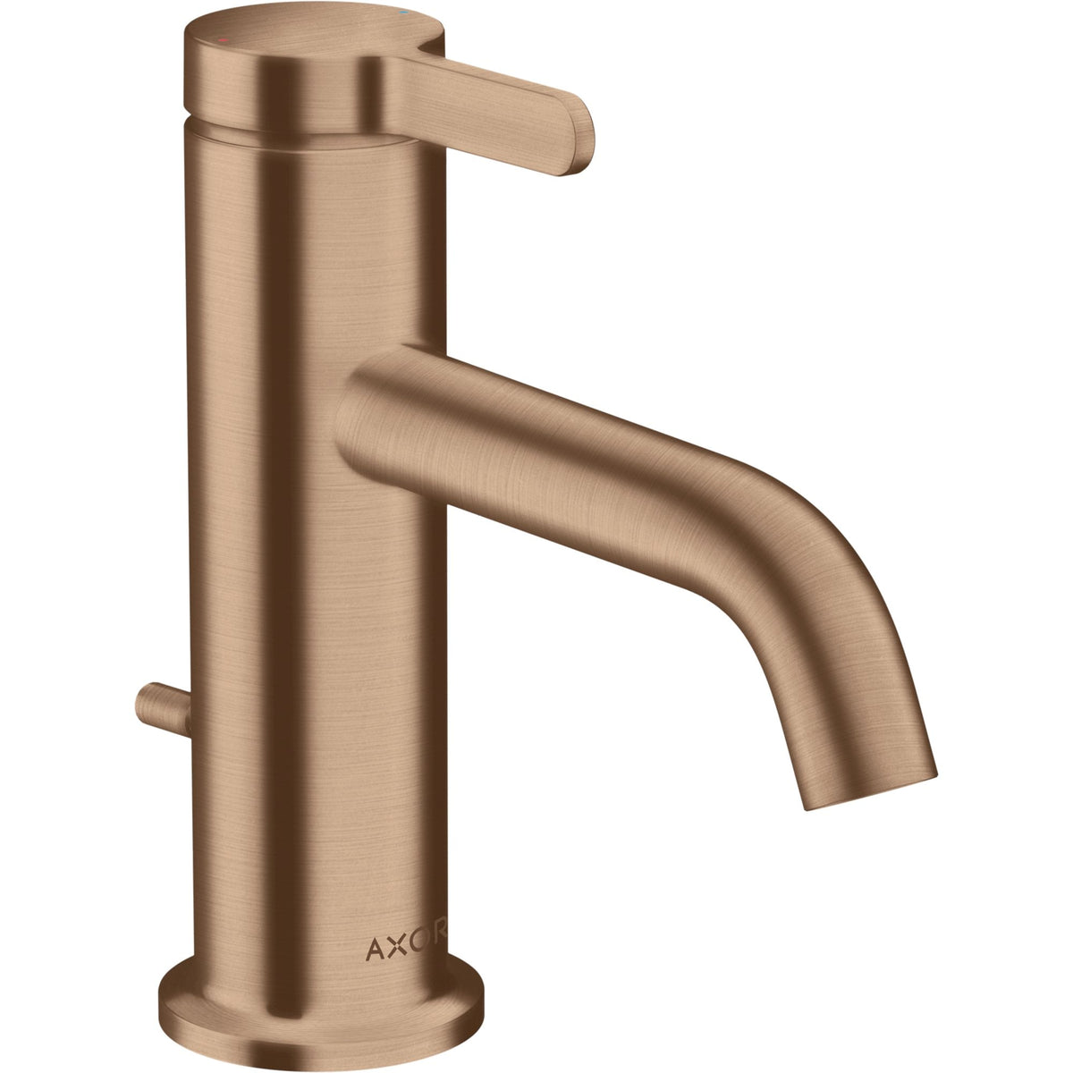 AXOR-One-Single-lever-basin-mixer-70-with-lever-handle-and-pop-up-waste-set-Brushed-Red-Gold-48000310