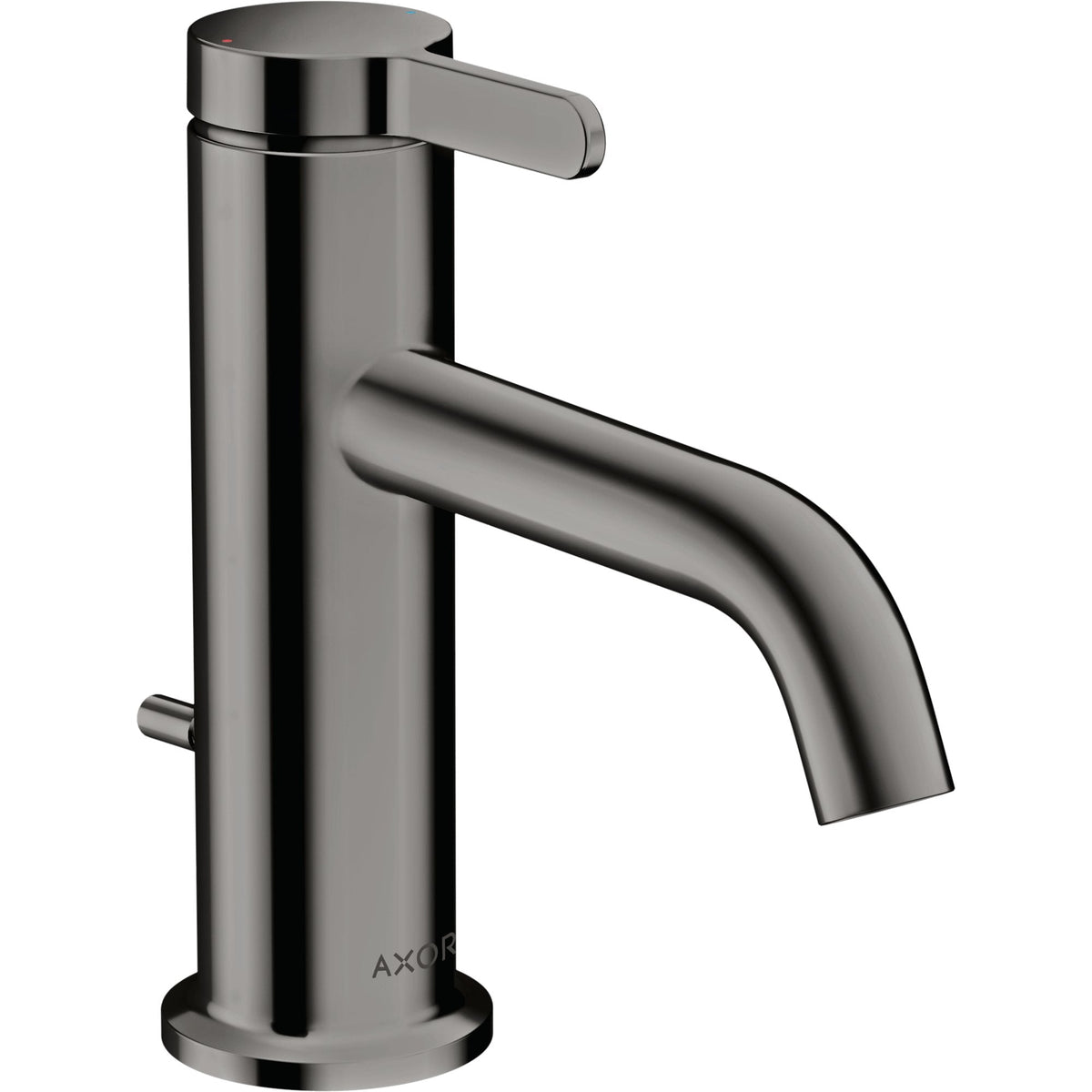 AXOR-One-Single-lever-basin-mixer-70-with-lever-handle-and-pop-up-waste-set-Polished-Black-Chrome-48000330