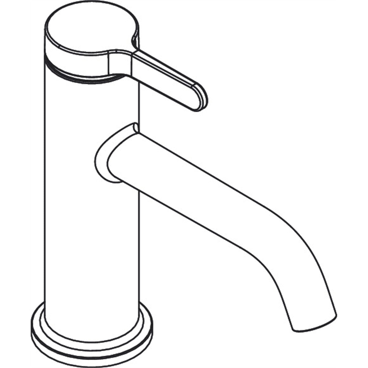 AXOR-One-Single-lever-basin-mixer-70-with-lever-handle-and-waste-set-48001-technical-02