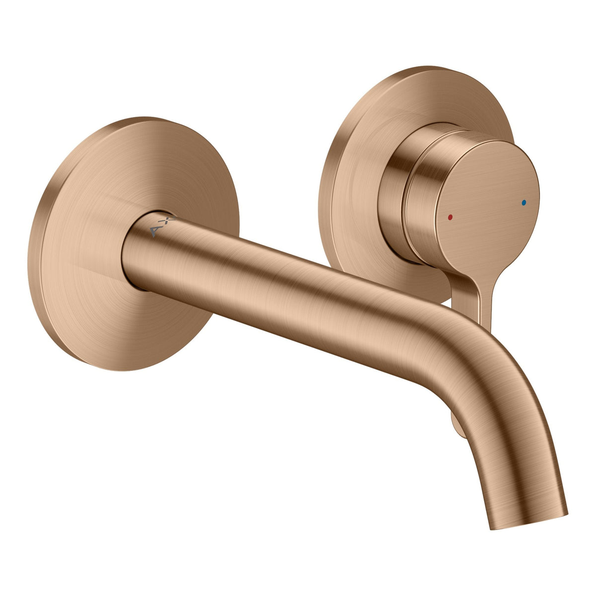 AXOR-One-Single-lever-basin-mixer-for-concealed-installation-wall-mounted-with-lever-handle-and-spout-160-mm-Brushed-Red-Gold-48170310