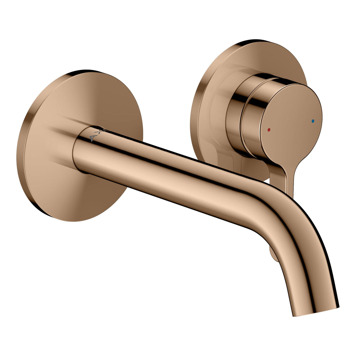 AXOR-One-Single-lever-basin-mixer-for-concealed-installation-wall-mounted-with-lever-handle-and-spout-160-mm-Polished-Red-Gold-48170300