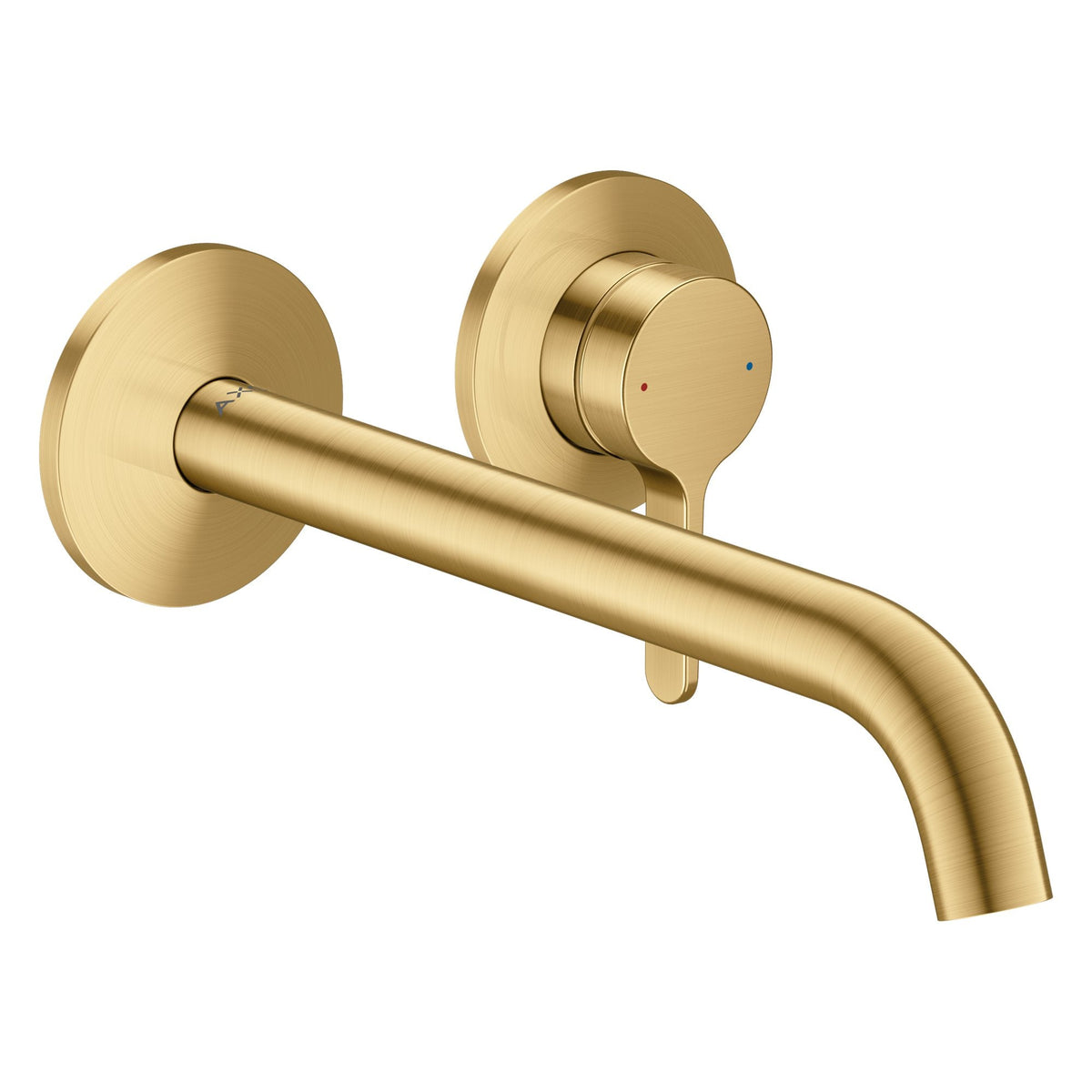 AXOR-One-Single-lever-basin-mixer-for-concealed-installation-wall-mounted-with-lever-handle-and-spout-220-mm-Brushed-Gold-Optic-48120250