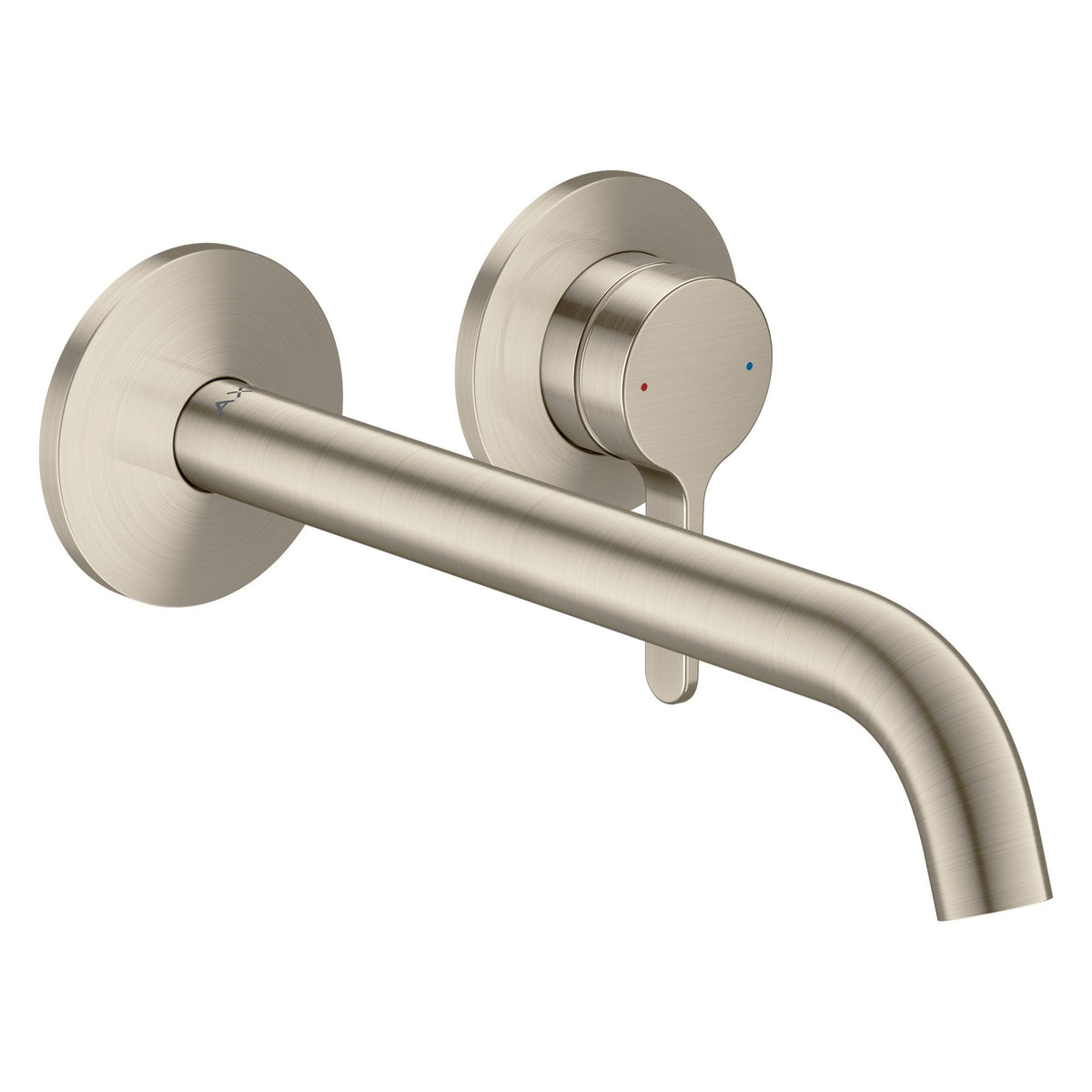 AXOR-One-Single-lever-basin-mixer-for-concealed-installation-wall-mounted-with-lever-handle-and-spout-220-mm-Brushed-Nickel-48120820
